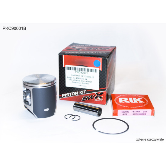 BEARING WORX PISTON YAMAHA YZ 125 (YZ125) '05-'21 (53,96MM) RINGS RIK (1PCS)