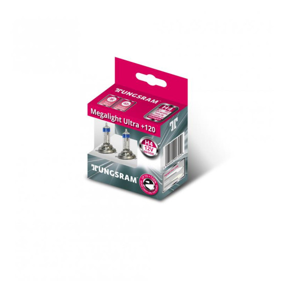 TUNGSRAM bulb H4 MEGALIGHT ULTRA +120% 12V 60/55W P43T (2VNT,,)