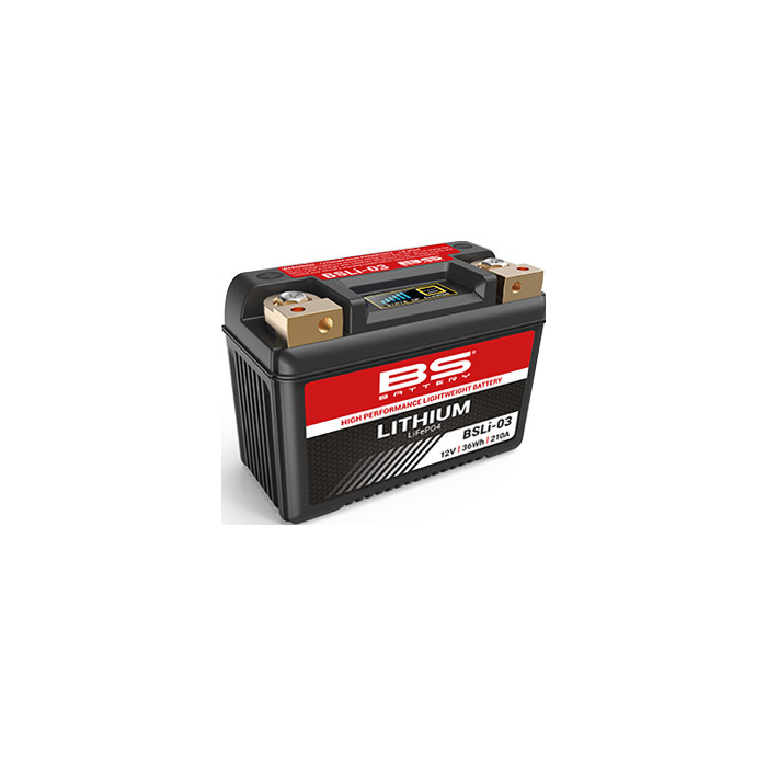 BS lithium-ion battery charging coil LIFEPO4 BSLI-03 (134X65X92) (210A,36WH,3AH) (YTX7A-BS,YT7B-BS,YT9B-BS,YTX9-BS,YB9-B,Y