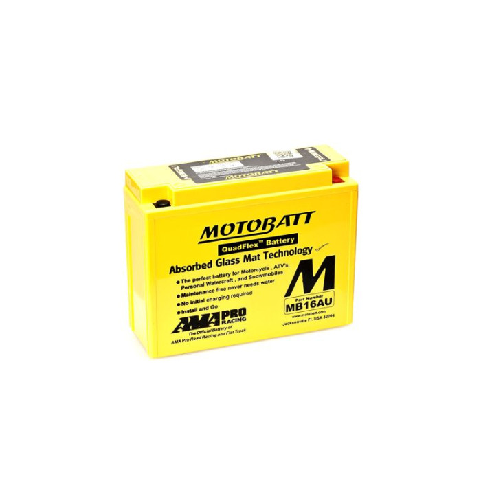 MOTOBATT battery QUADFLEX MB16AU (YB16ALA2) 12V 20.5AH 207X72X164 filled (230A)