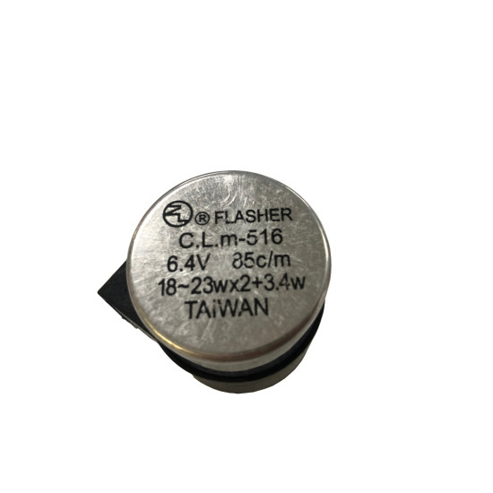 CL turn signal relay 6V 23W 2 contacts (round housing)