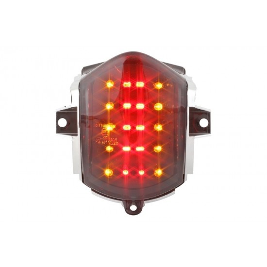 Aprillia SR Factory STR8 Black Line LED galinė lempa su posūkiais