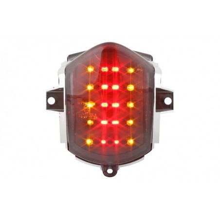 Aprillia SR Factory STR8 Black Line LED galinė lempa su posūkiais
