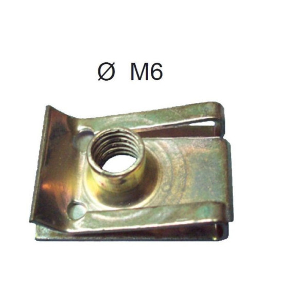 OXA FACTORY SNAP-ON NUT (SLIDE WITH M6 THREAD) M6 FOR EXHAUST MOUNTING (0040916-E0706)
