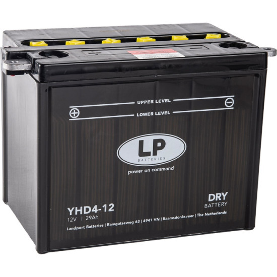LANDPORT battery YHD4-12 12V 29AH (CCA A/EN 280) 205X132X165 Electrolyte filler separately UE2019/1148