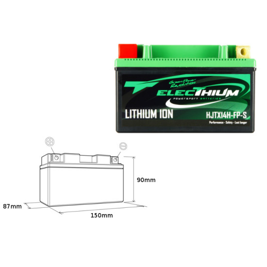 ELECTHIUM lithium-ion battery charging coil HJTX14H-FP-S (150X87X90) (YTX14-BS, YTX14H-BS, HVT-8) (weight 1.1KG)