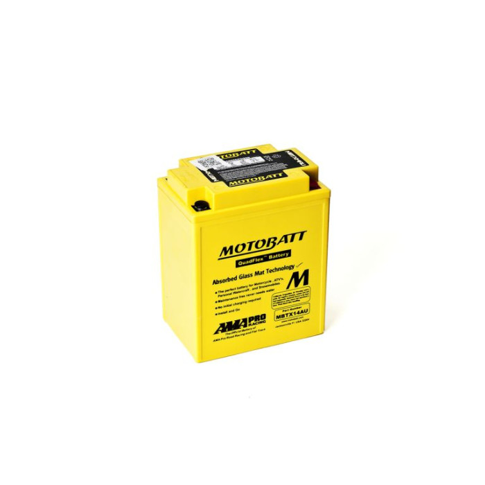 MOTOBATT akumuliatorius QUADFLEX MBTX14AU (YTX14AH,YTX14AHLBS,YB14A1,YB14B2) 12V 16,5AH 135X90X168 užpildytas (210A) (4)