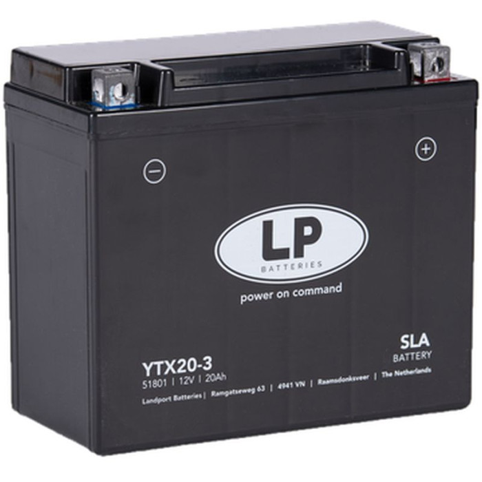 LANDPORT battery YTX20-3 (YB18L-A/YTX20L-BS) 12V 18AH (175X87X155MM) (310A) SLA filled
