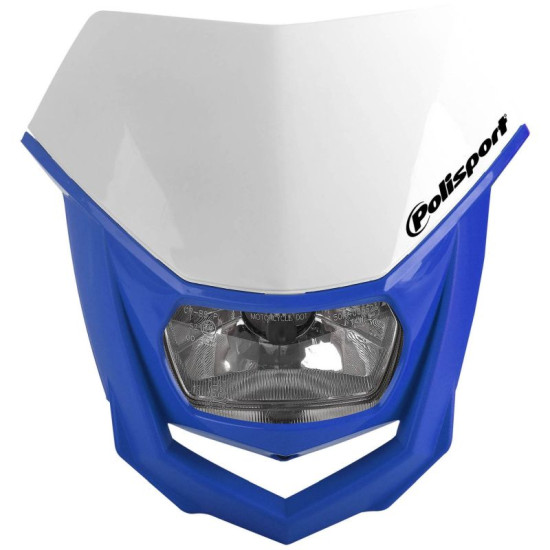 POLISPORT front lamp model HALO (halogen bulb) color white/blue