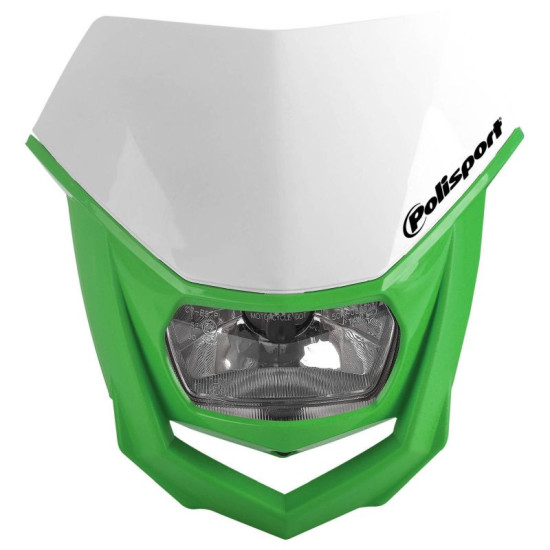 POLISPORT front lamp model HALO (halogen bulb) color white/green