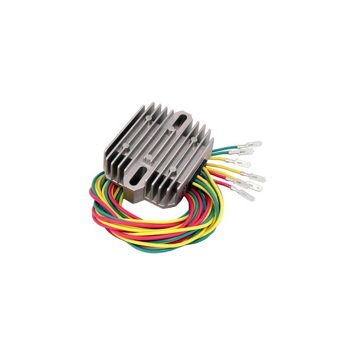 DZE voltage regulator (current rectifier) ​​universal (35A) 7 wires (3X yellow, 2X red, 2X green) (24500-01)
