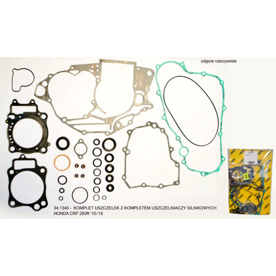 PROX TARPIKLIŲ RINKINYS SU VARIKLIO SANDARIKLIU HONDA CRF 250R '10-'17