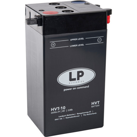 LANDPORT battery HVT-10 6V 22AH 115X100X214 HEAVY V-TWIN without electrolyte filler