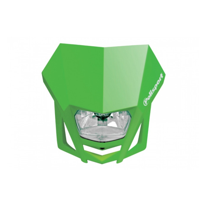 POLISPORT front lamp model LMX (halogen bulb) color green