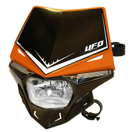 UFO lempa STEALTH su homologacija LED spalva juoda-oranžinė