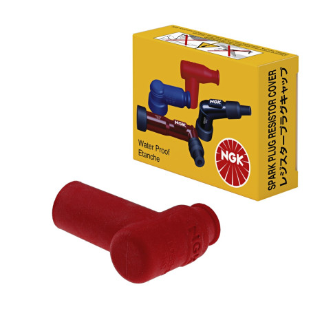 NGK spark plug rubber boot (90) (NR 8160) red