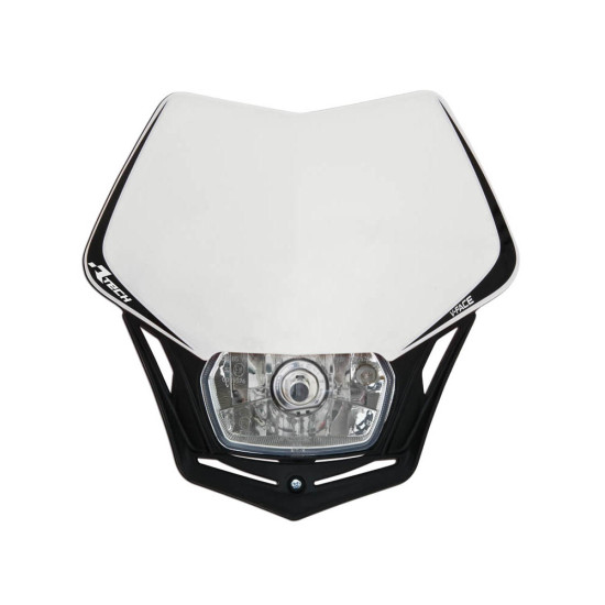RACETECH front lamp V-FACE color white/black