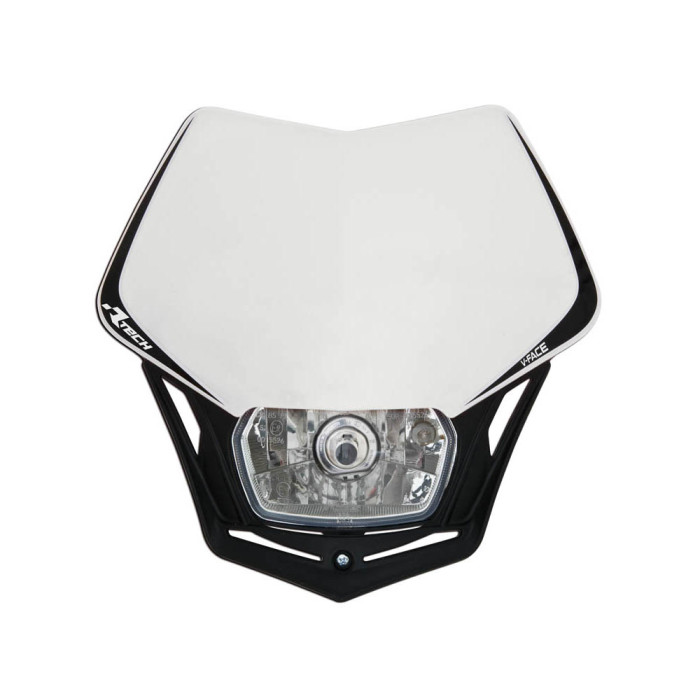 RACETECH front lamp V-FACE color white/black