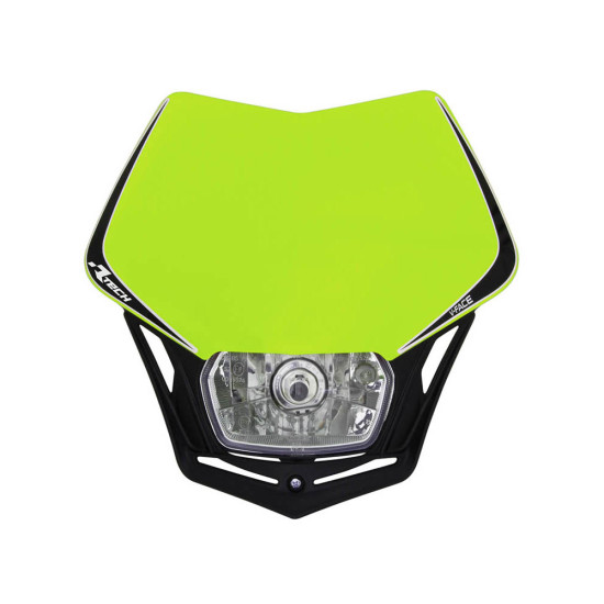 RACETECH front lamp V-FACE color yellow fluorescent/black