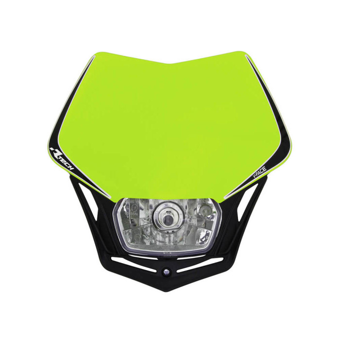 RACETECH front lamp V-FACE color yellow fluorescent/black