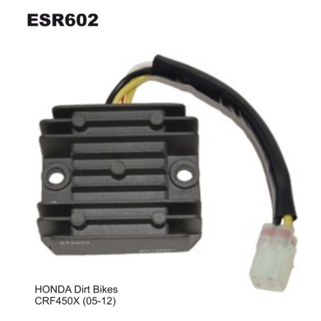 ELECTROSPORT įtampos reguliatorius (srovės lygintuvas) HONDA CRF 450X 05-12 (į  U ESK472)