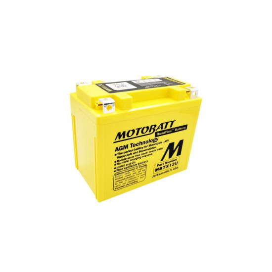 MOTOBATT battery QUADFLEX MBTX12U (YTX12BS,YTX14LBS) 12V 14AH 151X87X130 filled (200A)