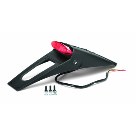 POLISPORT tvirtinimas  valstybinio numerio lempa RSP LED 2,0 (raudona) su homologacija spalva juoda