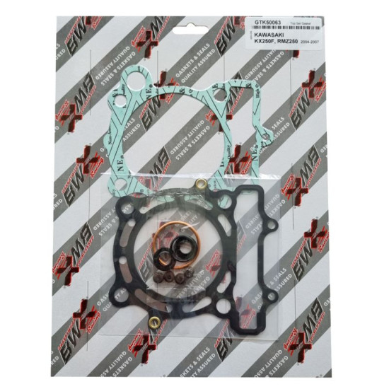 BEARING WORX TOP-END GASKET KAWASAKI KX 250F '04-'08, SUZUKI RMZ 250 '04-'06 (KXF 250) (810463)