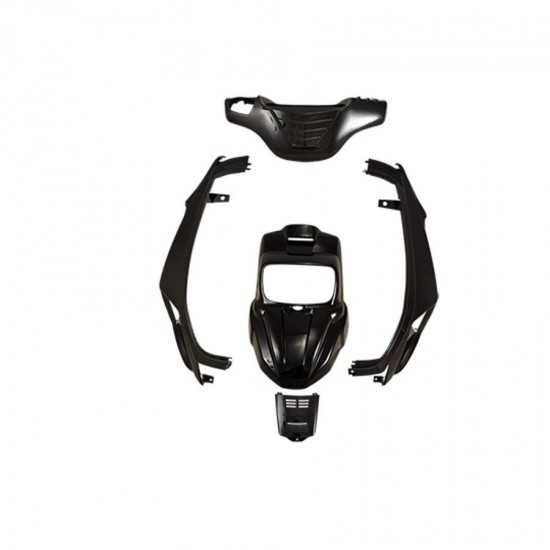 Yamaha BW's / MBK Booster Spirit plastikų komplektas (iki 2004 metų, juodi)