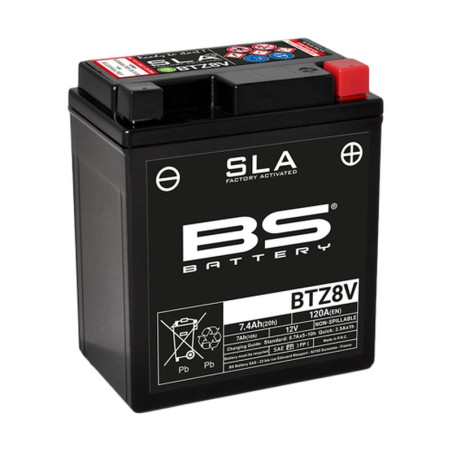 BS 2022/02 akumuliatorius BTZ8V (FA) (YTZ8V) 12V 7AH 113X70X130 užpildytas (120A) (8)