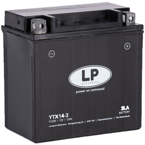 LANDPORT battery YTX14-3 12V 12AH (150X87X146MM) SLA filled