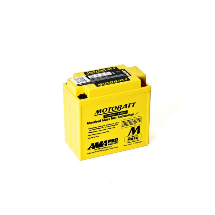 MOTOBATT battery QUADFLEX MB9U (12N73A,YB7A,YB9A,YB9B) 12V 11AH 136X76X133 filled (140A) (8)