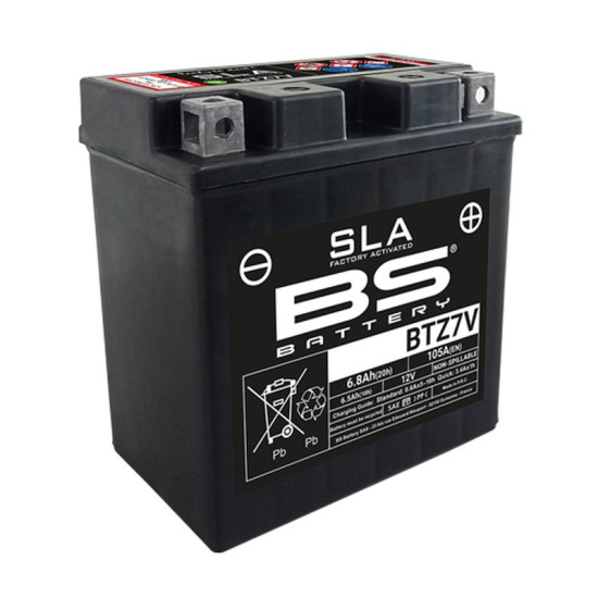 BS 2022/02 akumuliatorius BTZ7V (FA) (YTZ7V) 12V 6,5AH 113X70X121 užpildytas (105A) (8)
