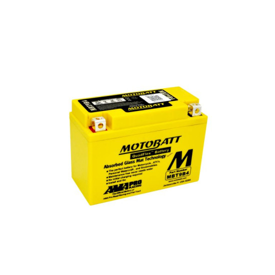 MOTOBATT battery QUADFLEX MBT9B4 (YT9BBS,CT9B4) 12V 9AH 150X70X104 filled (115A) (6)