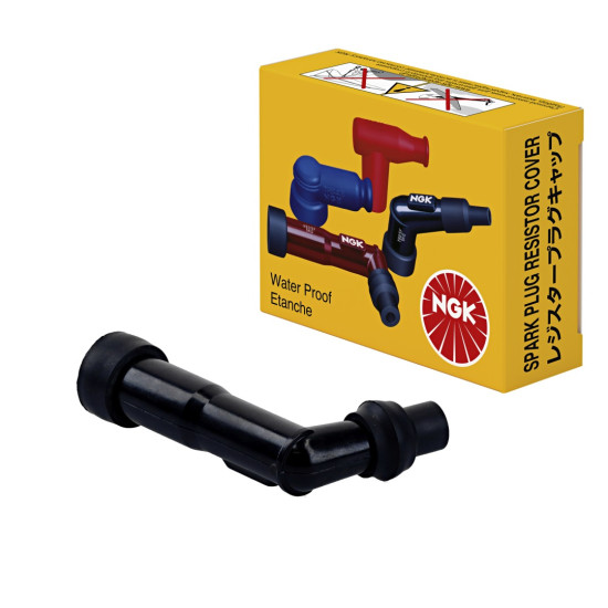 NGK spark plug tube bent (102) color black (NR 8062)