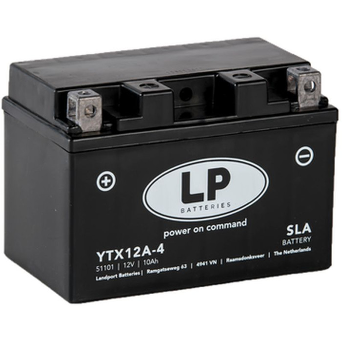 LANDPORT battery YTX12A-4 (YT12A-BS) 12V 10AH (150X88X105MM) SLA filled (6)
