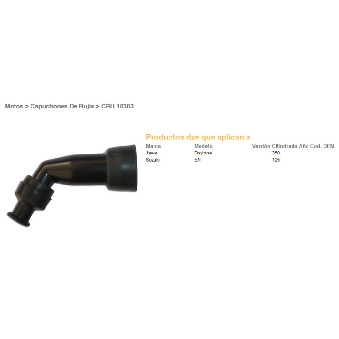 DZE spark plug, 120 degrees with thread, (scooter) universal