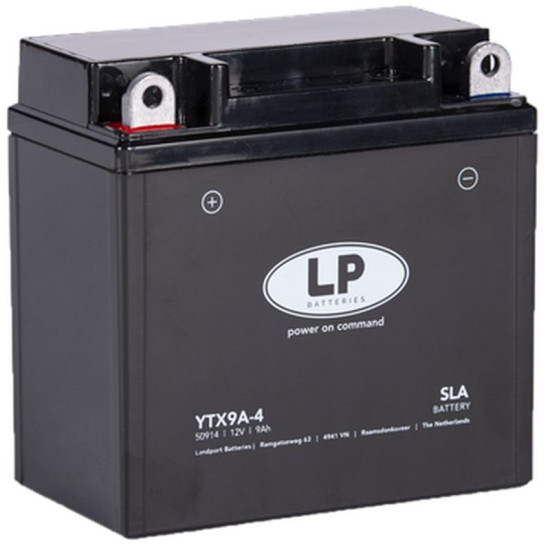 LANDPORT battery YTX9A-4 (YB9B) 12V 9AH (135X75X138MM) (120A) SLA filled (6)