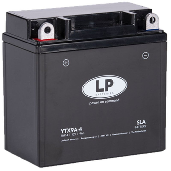 LANDPORT battery YTX9A-4 (YB9B) 12V 9AH (135X75X138MM) (120A) SLA filled (6)