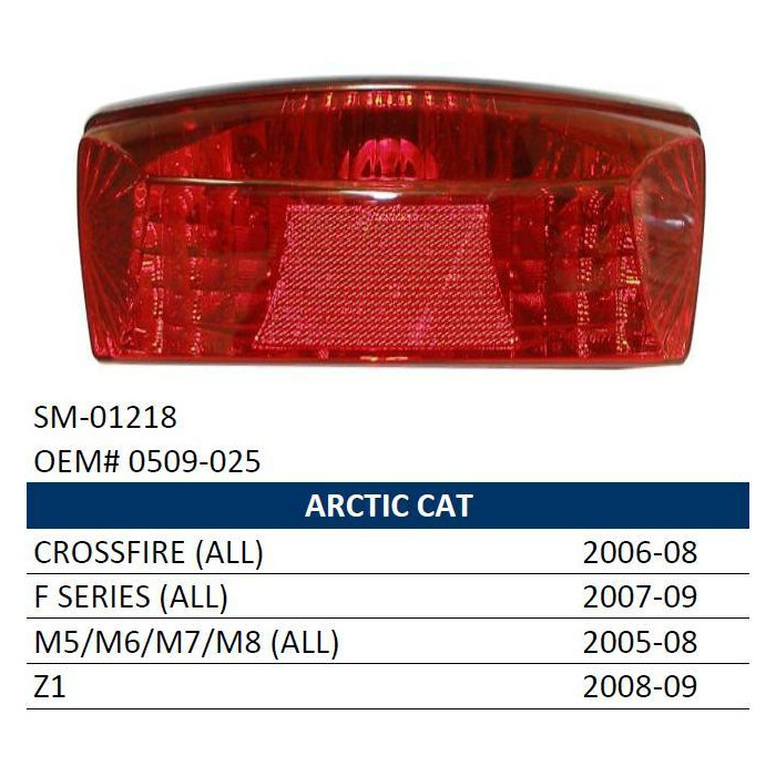 NACHMAN tail lamp SNOW  ATV ARCTIC CAT (ALL models) '05-'09