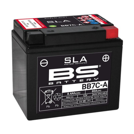 BS 2022/02 battery BB7C-A (FA) (YB7C-A) 12V 8AH 129X89X114 filled (80A) (5)