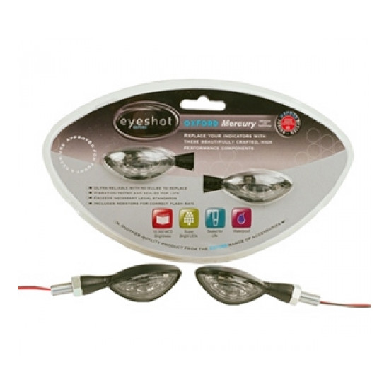OXFORD turn signal (CE) LED MERCURY color black - with resistors (old product code: OF364)