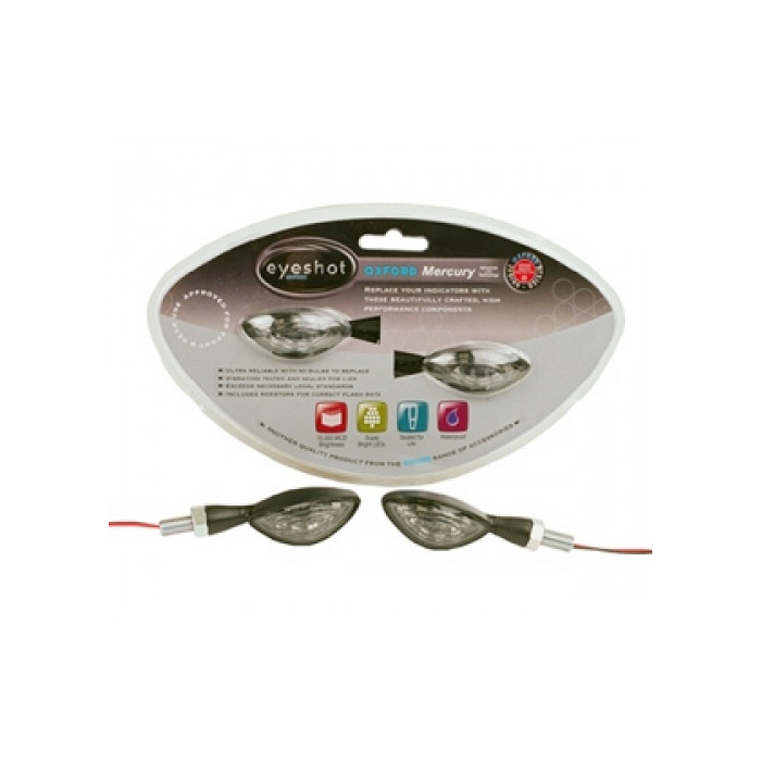 OXFORD turn signal (CE) LED MERCURY color black - with resistors (old product code: OF364)