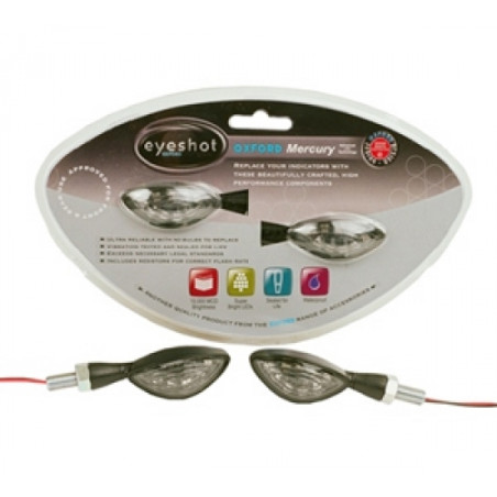 OXFORD turn signal (CE) LED MERCURY color black - with resistors (old product code: OF364)