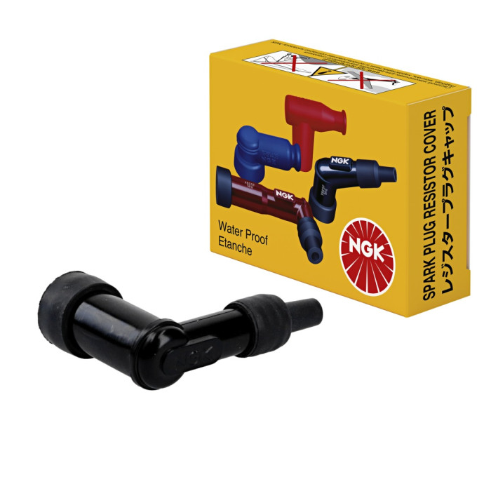 NGK spark plug tube bent (90) color black (NR 8330)