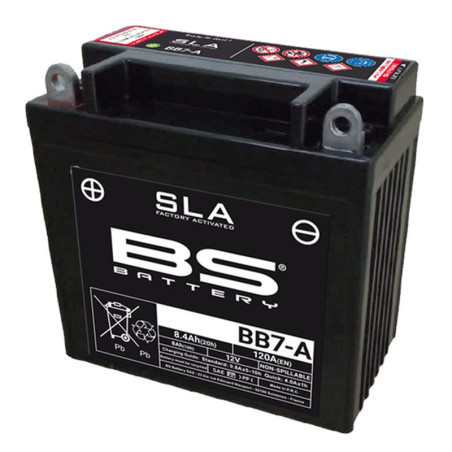 BS 2022/02 battery BB7-A (FA) (YB7-A) 12V 8AH 135X75X133 filled (120A) (6)