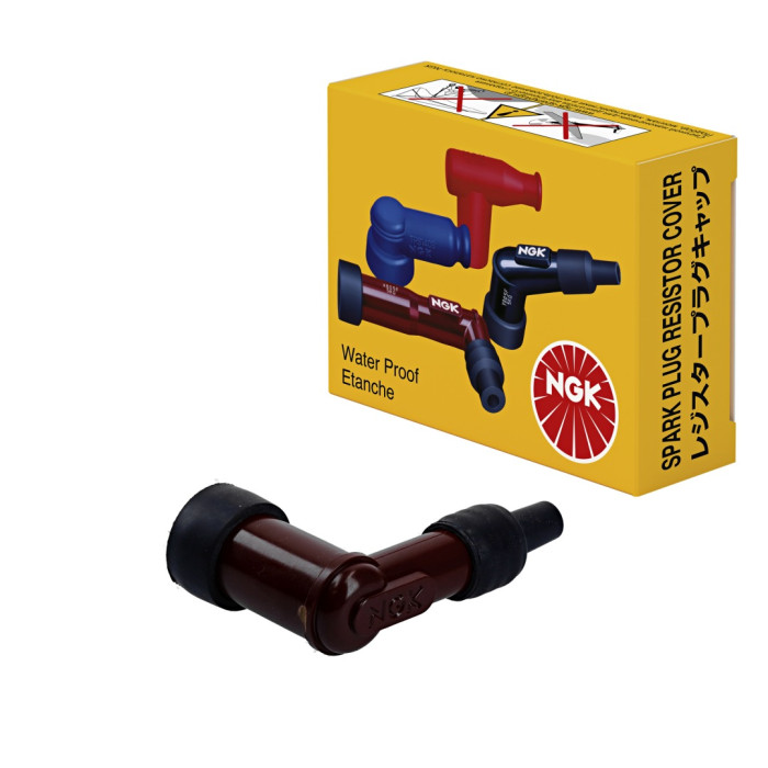 NGK spark plug tube bent (90) color red (NR 8854)