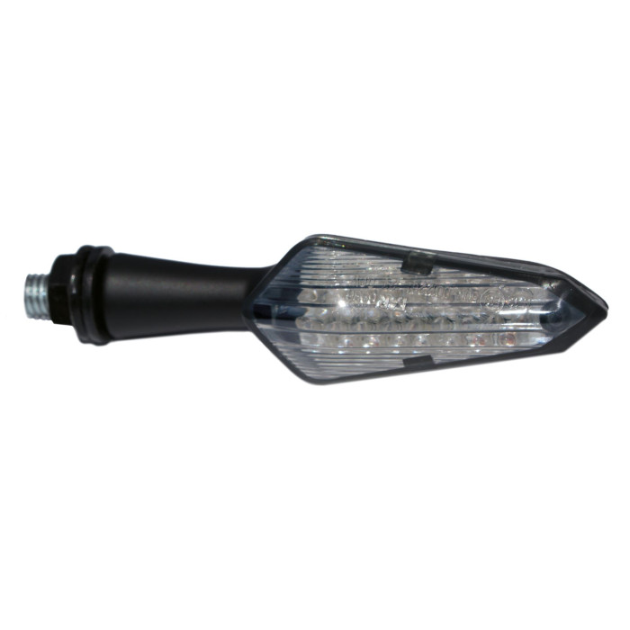 FAR turn signal set (2PCS,,) color black, LED aluminum, tinted (21W, 68MM)