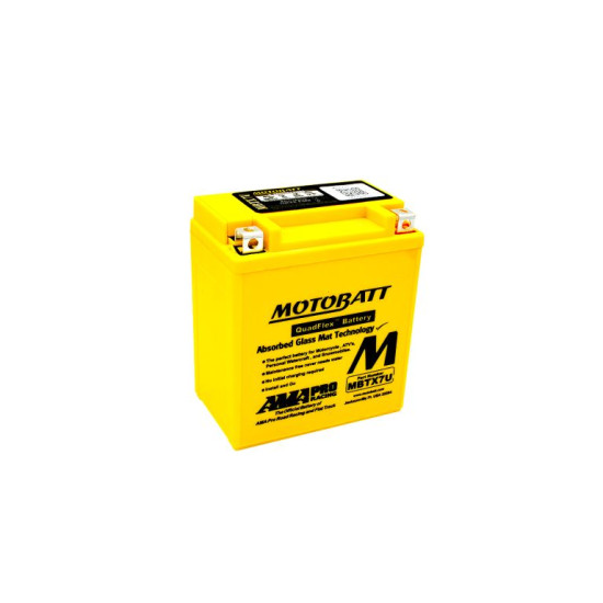 MOTOBATT battery QUADFLEX MBTX7U (YTX7LBS,YTZ8V) 12V 8AH 114X70X128 filled (115A) (8)