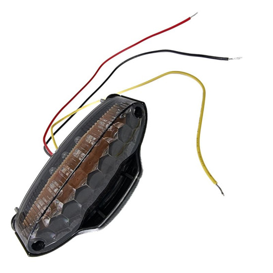 FAR tail lamp LED (white glass-tinted) (width 110MM)